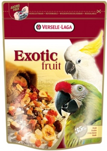 Versele-Laga Prestige Exotic Fruit для крупных попугаев 750 г Смесь-деликатес супер-премиум класса, дополнительное питание для крупное попугаев.