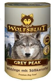 Wolfsblut Grey Peak консервы для собак Седая вершина Полнорационный консервированный корм супер-премиум класса для взрослых собак всех пород, с мясом бурской козы. Беззерновой, гипоаллергенный.