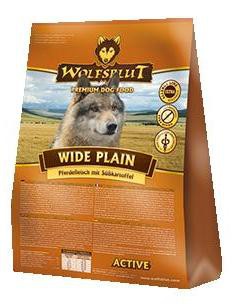 Wolfsblut Wide Plain High Energy сухой корм для активных собак Широкая равнина Беззерновой сухой корм супер-премиум класса для взрослых активных собак, с кониной. Гипоаллергенный, с повышенным  содержанием белка и жира.