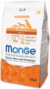 Monge Dog Speciality корм для взрослых собак всех пород утка с рисом и картофелем