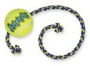 Kong игрушка для собак Air Теннисный мяч с канатом средний