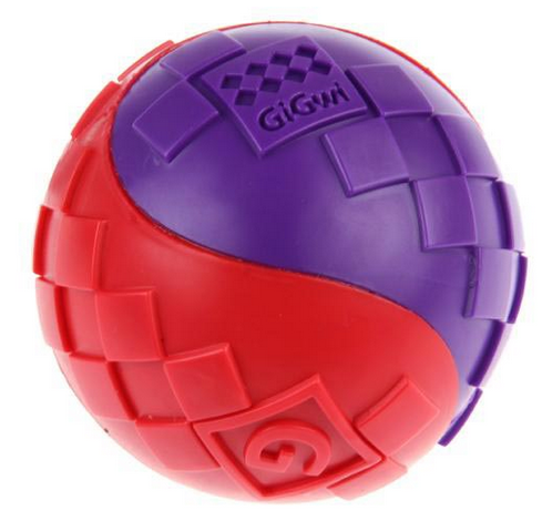 GiGwi G-ball 2 мяча с пищалкой 8 см Рельефные мячики с пищалками внутри.