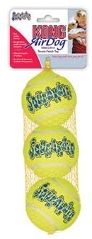 Kong игрушка для собак Air Теннисный мяч 3 штуки в упаковке Игрушка высокой прочности с пищалкой для собак.