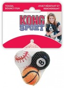 Kong игрушка для собак Air Sport Теннисный мяч 3 штуки в упаковке 4 см