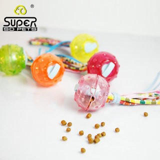SuperDesign игрушка для собак Мячик с текстильными хвостиками силиконовый 6,5 см 